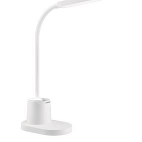 Philips 8719514443792 LED stolné dotykové svietidlo Rock 1x7W | 200lm | 3000-5700K- USB, stmievateľná, so stojanom na mobil, biela