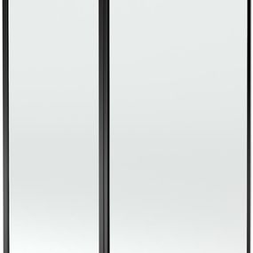 MEXEN - Flip vaňová zástena 1-krídlo 140 x 150 cm, čierna vzor, čierna 894-140-101-70-70