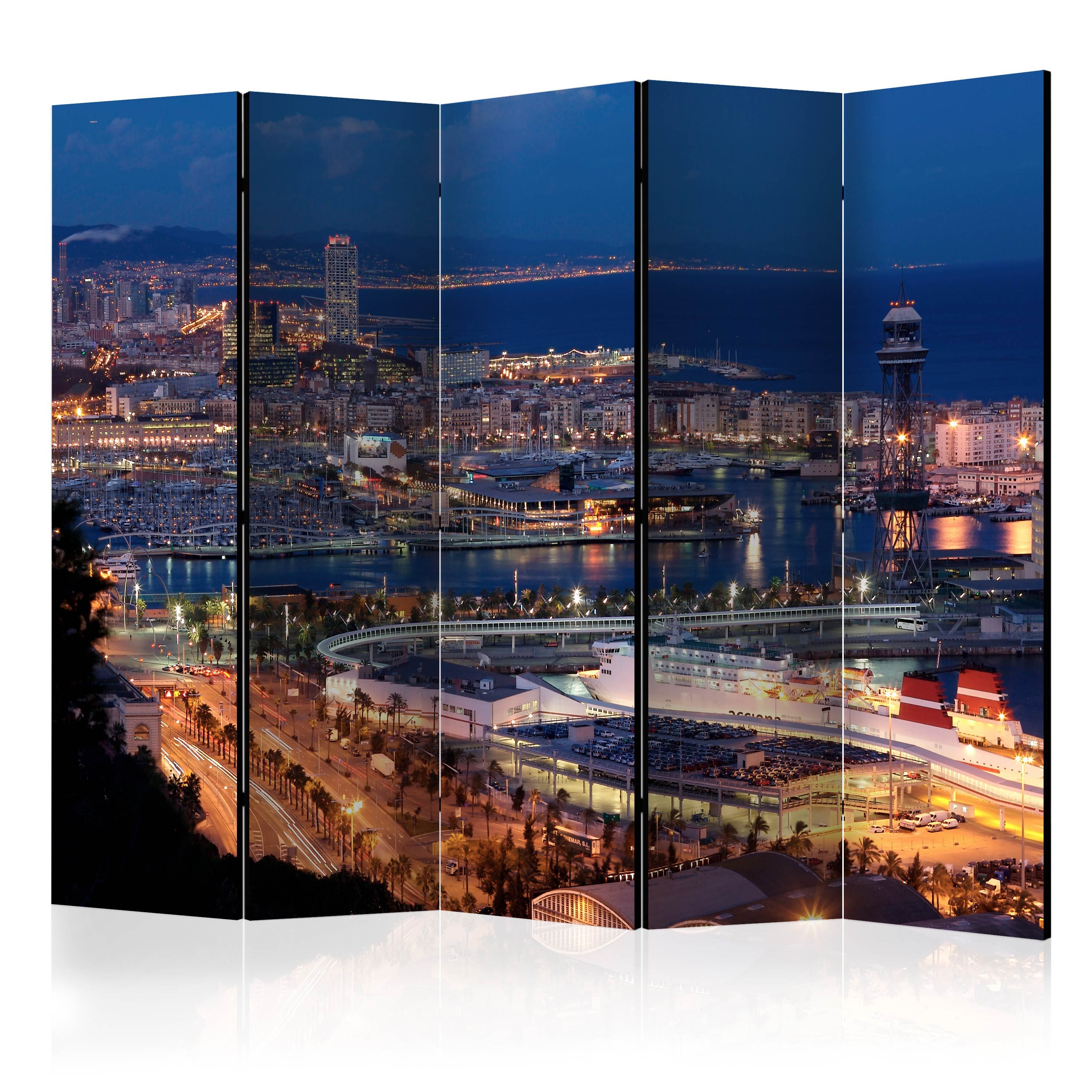 Artgeist Paraván - Illuminated Barcelona II [Room Dividers]