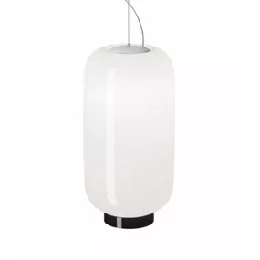 Foscarini Chouchin Reverse 2 LED black/biela, Kuchyňa, fúkané sklo, 24W, K: 43cm