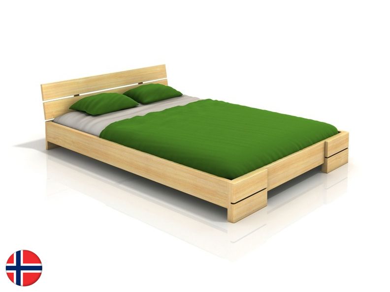 Manželská posteľ 160 cm Naturlig Lorenskog (borovica) (s roštom)