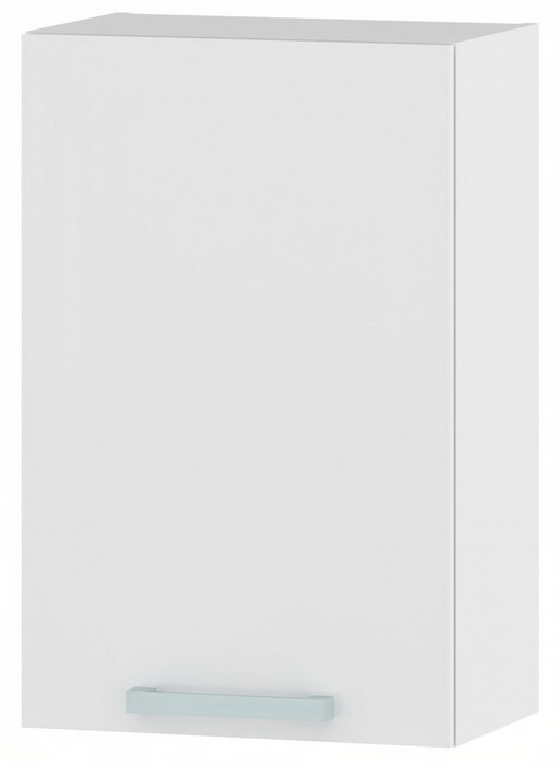 Horná kuchynská skrinka One EH45, ľavá,biely lesk, šírka 45 cm