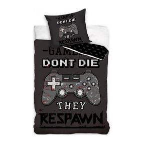 BedTex · Bavlnené posteľné obliečky Gamer don't die - 100% bavlna Renforcé - 70 x 90 cm + 140 x 200 cm