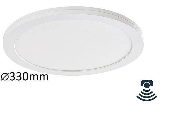 Rabalux 1492 Sonnet stropné/zápustné svietidlo 2v1 LED 330mm 30W/2800lm 4000K s pohybovým senzorom biela