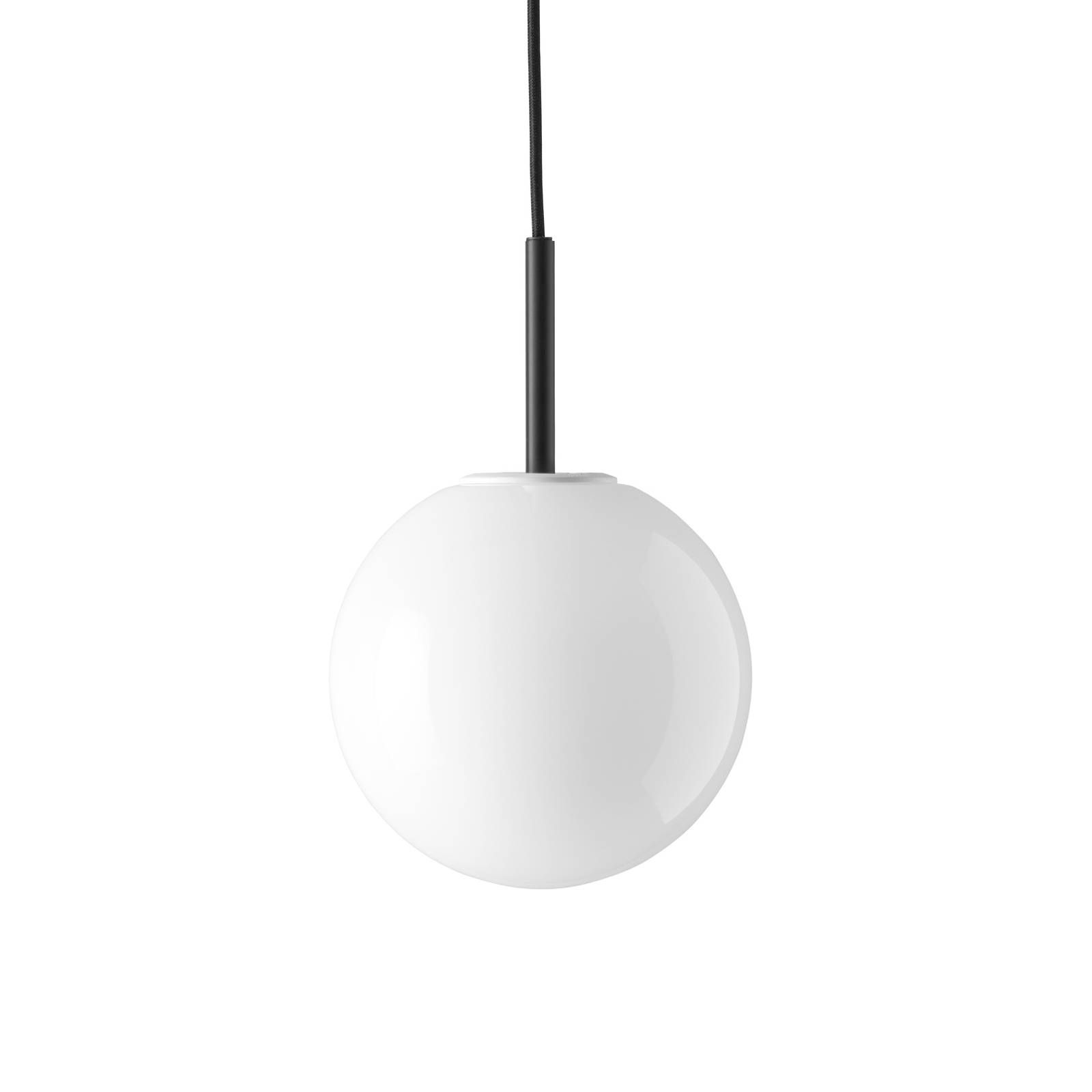 Audo Copenhagen TR Bulb LED svietidlo 1-pl čierna/opál lesklá, Obývacia izba / jedáleň, oceľ upravená, opálové sklo, E27, 7.2W, Energialuokka: F, K: 22cm