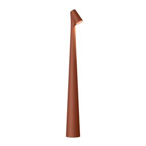 Vibia Africa stolová LED lampa 45 cm terakota, Obývacia izba / jedáleň, hliník, polykarbonát, 4.5W, L: 5 cm, K: 45cm