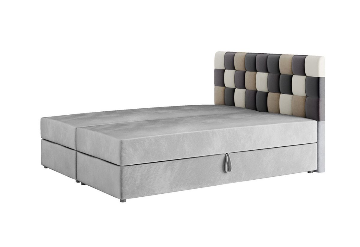 Expedo Čalúnená posteľ boxspring APPLE, 160x200, itaka 14/čierna