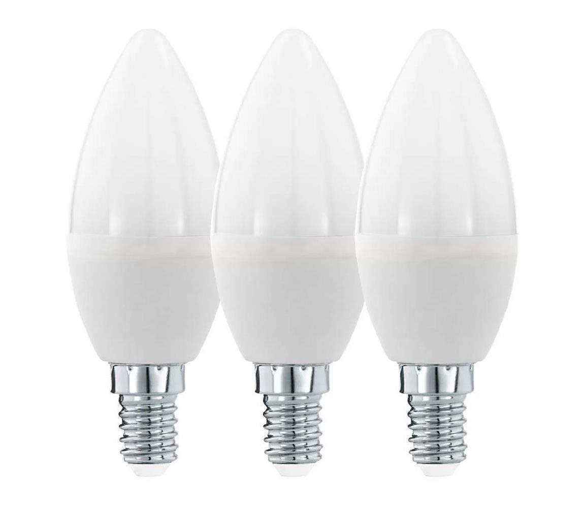 SADA 3x LED Žiarovka C37 E14/6W/230V 3000K - Eglo 12884