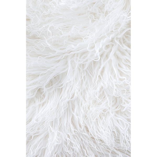 Biela kožušina z tibetskej ovce Bonami Selection, 60 x 90 cm