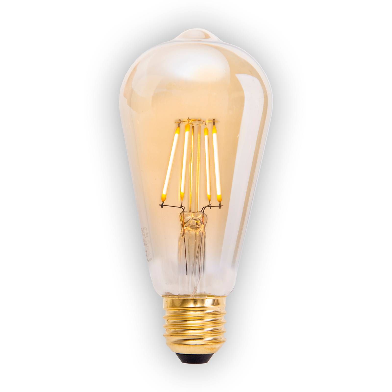 Näve LED žiarovka E27 4W 320lm teplá biela stmiev. 4ks, kov, sklo, E27, 4W, Energialuokka: F, L: 14.6 cm