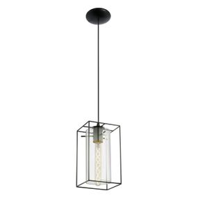 Retro a vintage svietidlo EGLO LONCINO pendant black 49495