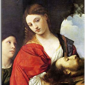 Tizian obraz - obraz Judith with the Head of Holofernes zs18335