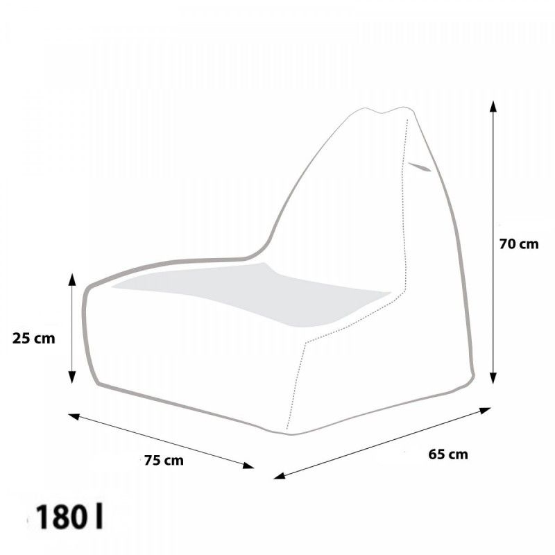 EF2045 Ecopuf Mini sedací vak Ecopuf - KEIKO S polyester NC12 - Červená