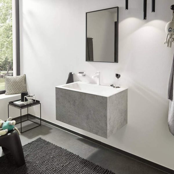 Hansgrohe Finoris - Umývadlová batéria 110, s výpustom, EcoSmart, matná biela 76020700