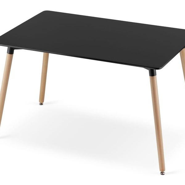 Moderný jedálenský stôl v čiernej farbe