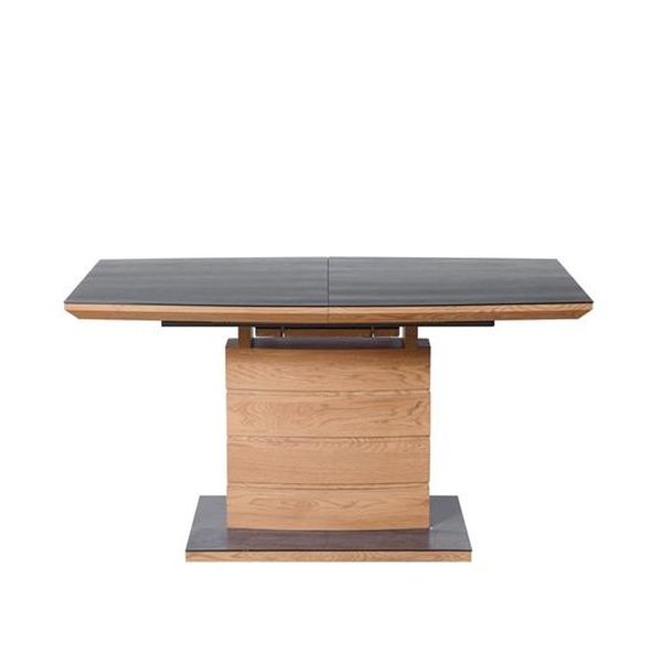 Halmar CONCORD rozkladací stôl, doska - dub zlatý / tmavo šedá, nohy - dub zlatý