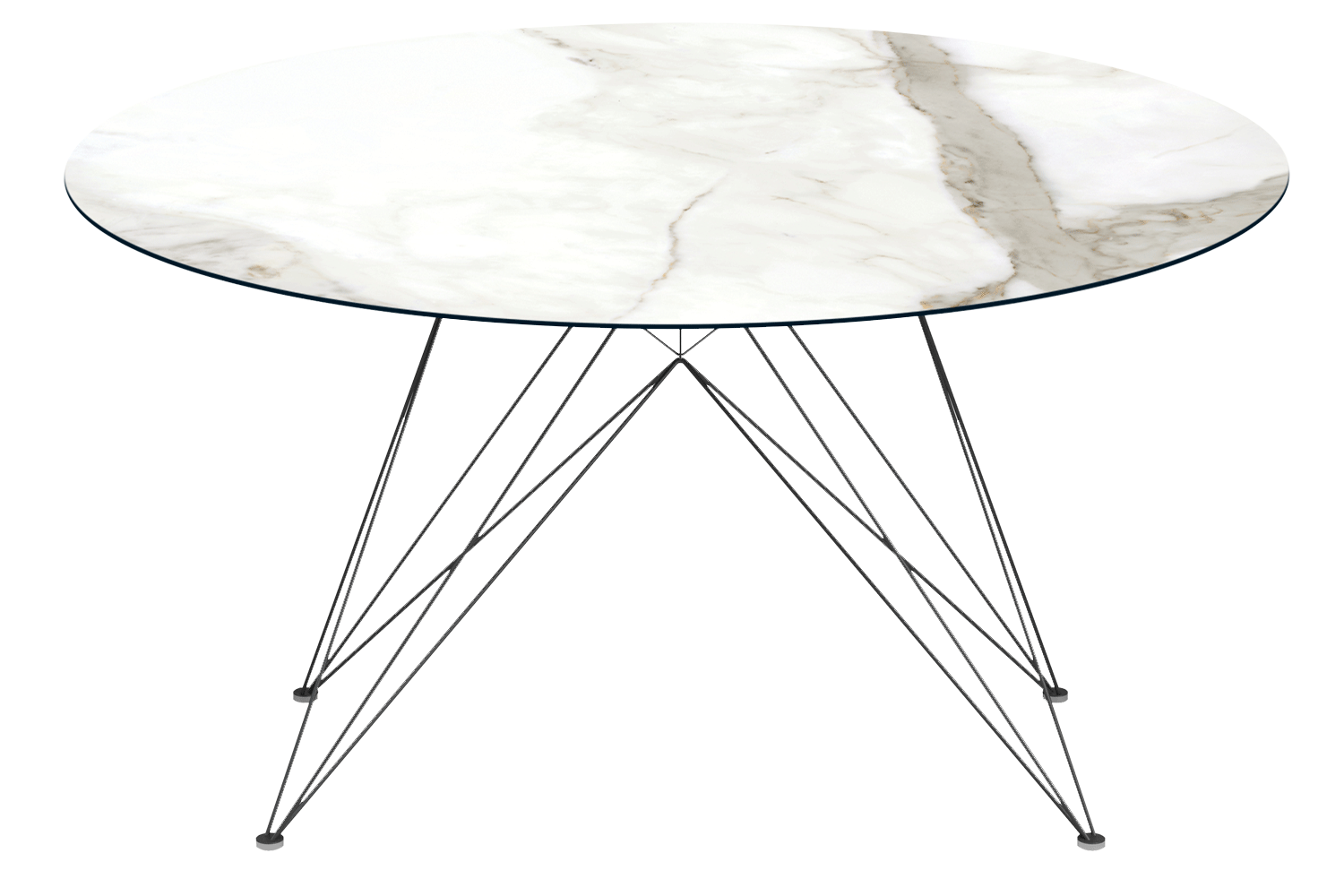 RIFLESSI - Stôl PEGASO s kruhovou keramickou doskou