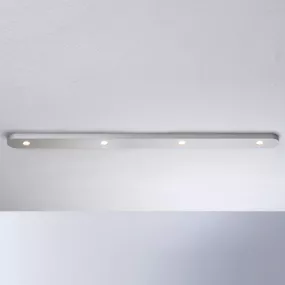 BOPP Bopp Close stropné LED svietidlo, 4-pl., hliník, Obývacia izba / jedáleň, hliník, 7W, P: 70 cm, L: 5 cm, K: 1.5cm