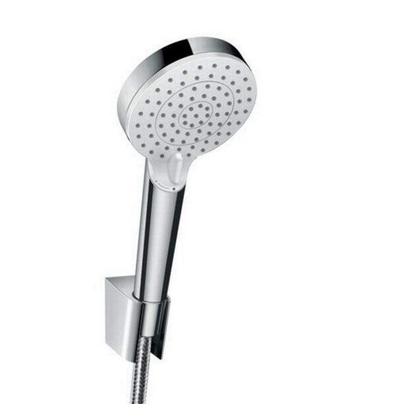 Hansgrohe Crometta - Set sprchovej hlavice, 2 prúdy, držiaka a hadice, biela/chróm 26691400