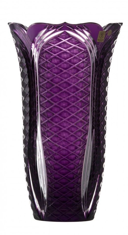 Krištáľová váza Ankara II, farba fialová, výška 310 mm