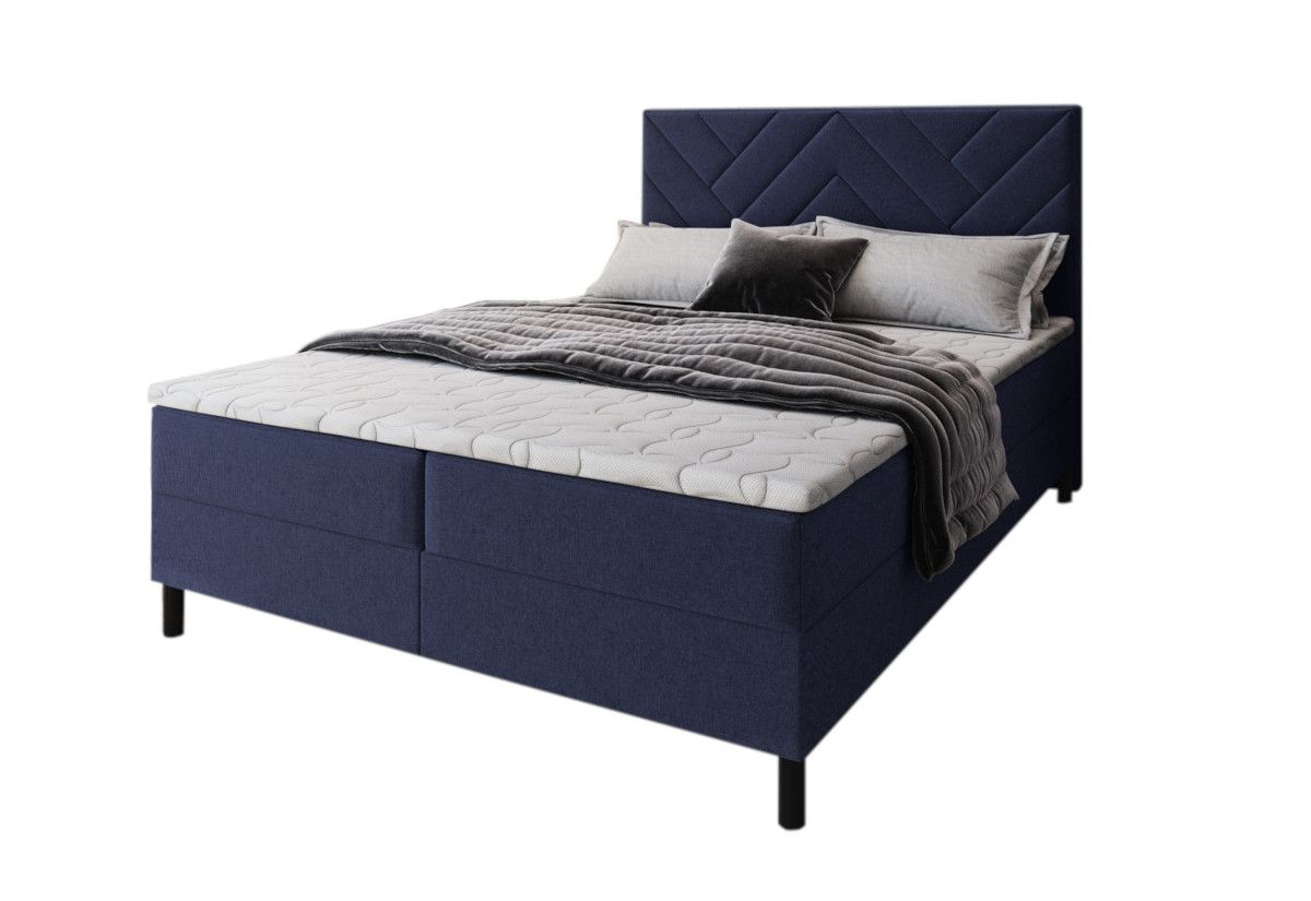 Expedo Čalúnená posteľ boxspring ROKOS + topper, 160x200, malmo 79