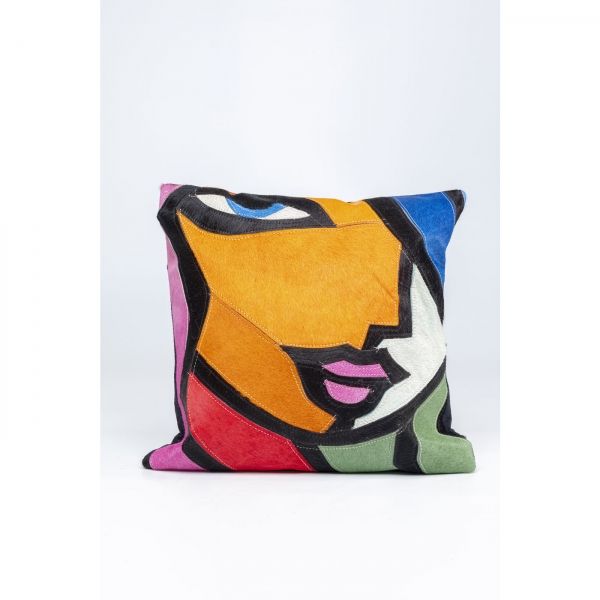 KARE Design Dekorační polštář Abstract Lady Face 40x40cm