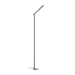 Nino Leuchten Stojaca LED lampa Marek, stmievateľná, antracitová, Obývacia izba / jedáleň, kov, 6.5W, K: 145cm