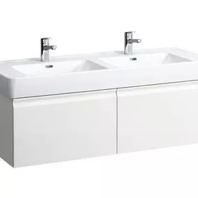 Laufen Pro - Umývadlová skrinka, 1220x450x390 mm, 2 zásuvky, matná biela H4830820954631