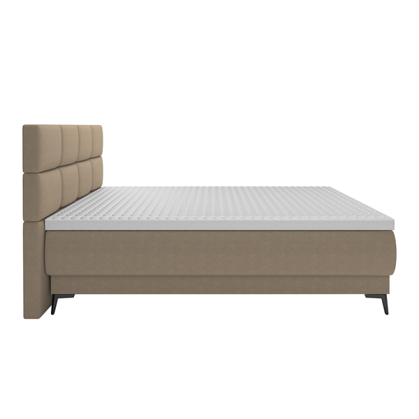 Boxspringová posteľ, 160x200, béžová, OPTIMA B