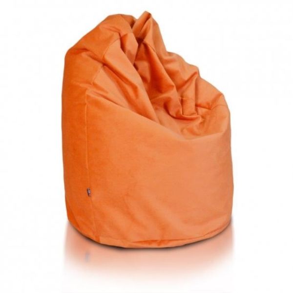 Sedací vak hruška Sako XL polyester TiaHome - Oranžová