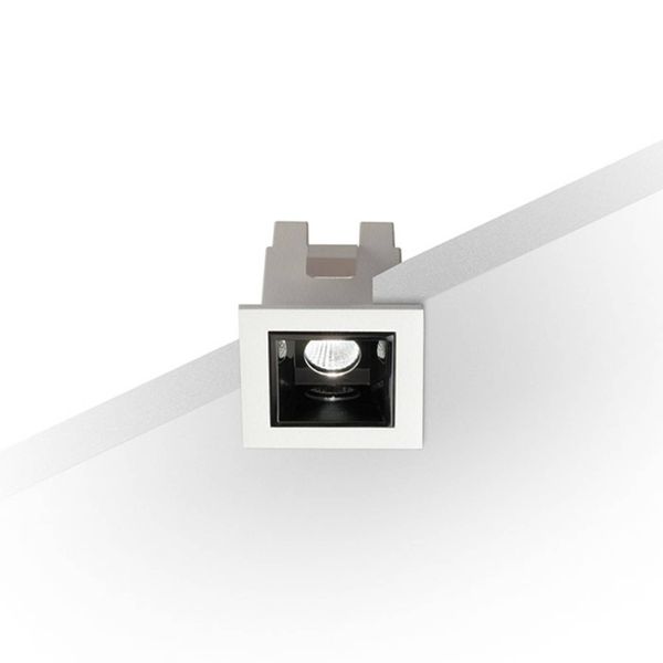 ATILED Zapustené LED svietidlo Sound 1 30° s rámom, biele, Obývacia izba / jedáleň, hliník, plast, 2W, P: 4.4 cm, L: 4.4 cm