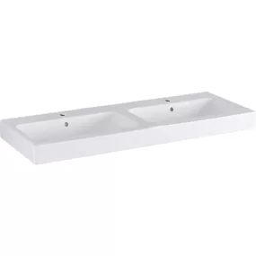 Geberit iCon - Dvojumývadlo, 1200x485 mm, biela 124120000