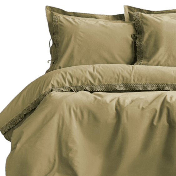 Exkluzívne popelínové obliečky TONKA OLIVE 200x220 / 4*50x70 cm.