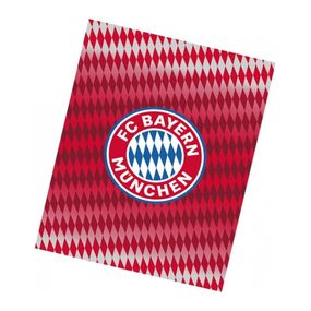 Carbotex · Futbalová fleecová deka FC Bayern Mníchov - motív Diamonds - 130 x 170 cm