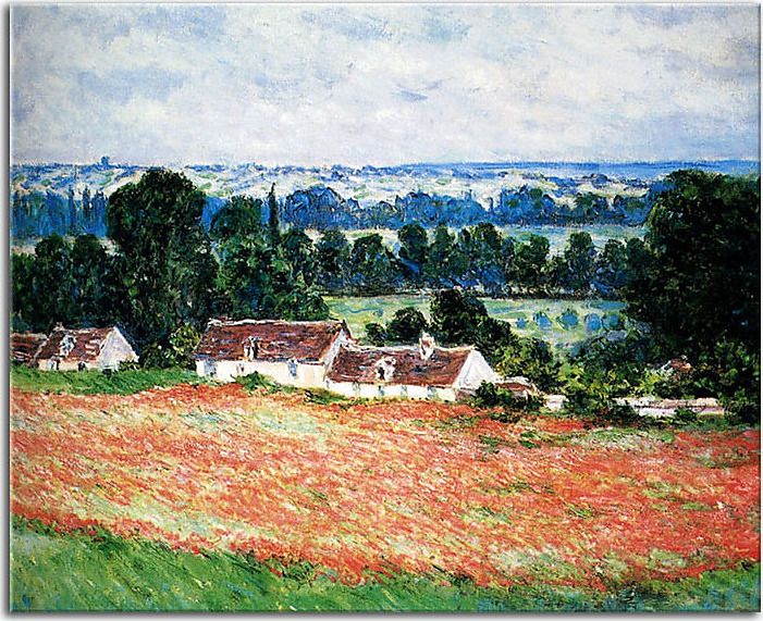Poppy Field at Giverny Obraz Monet  zs17724