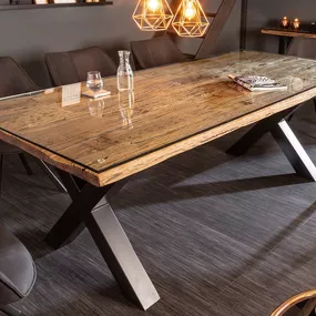LuxD Dizajnový jedálenský stôl Shark X 220 cm prírodný