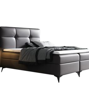 Expedo Čalúnená posteľ boxspring LINDT + topper, 140x200, madryt 180