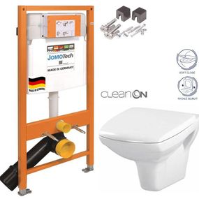 JOMOTech modul pre závesné WC bez sedátka + WC CERSANIT CLEANON CARINA + SEDADLO 174-91100700-00 CA2