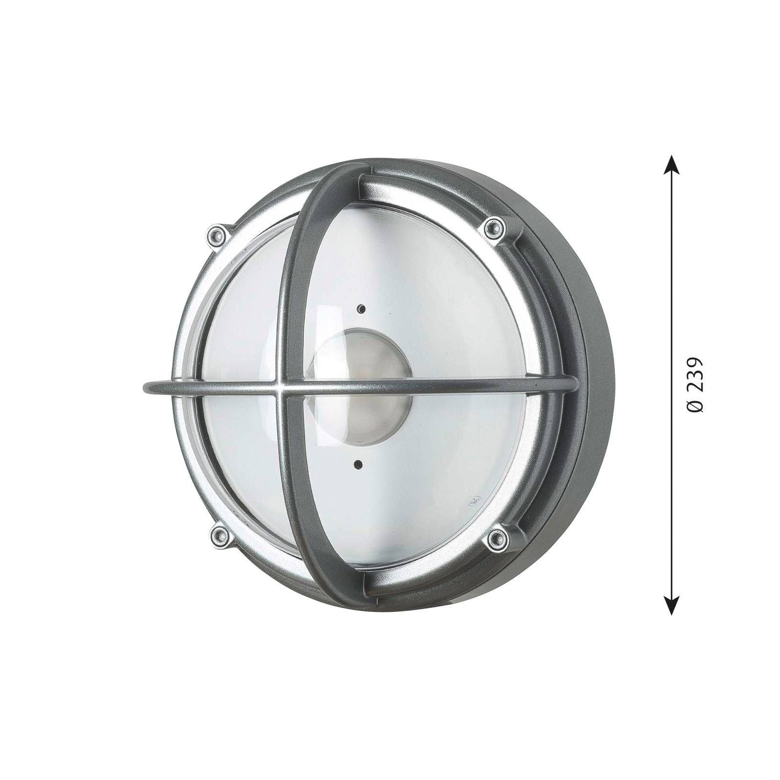 Louis Poulsen Skot nástenné LED hliník/číra, hliník, sklo, 6.5W