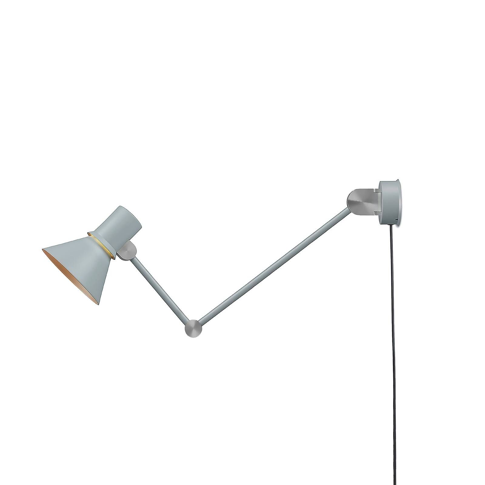 Anglepoise Type 80 W3 svetlo zástrčka sivá, Obývacia izba / jedáleň, oceľ, hliník, E27, 6W, L: 14.5 cm, K: 16cm