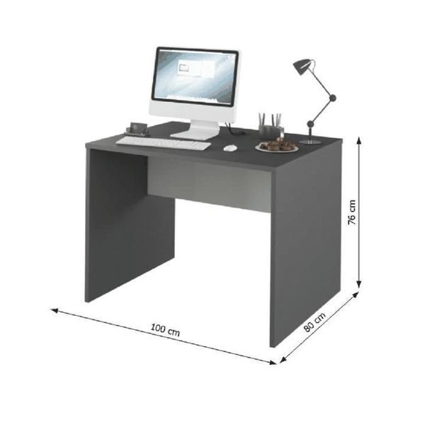 PC stôl, grafit/biela, RIOMA NEW TYP 12