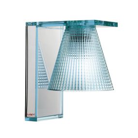 Kartell Light-Air nástenné LED svietidlo, modrá, Obývacia izba / jedáleň, termoplastický technopolymér, E14, 4W, L: 14 cm, K: 21cm