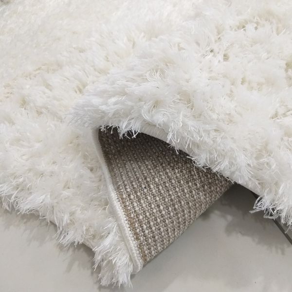 DomTextilu Nadčasový krémovo biely hustý chlpatý koberec 30765-159709