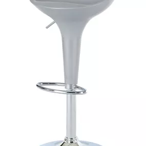 Autronic Barová stolička, plast strieborný/chróm AUB-9002 SIL