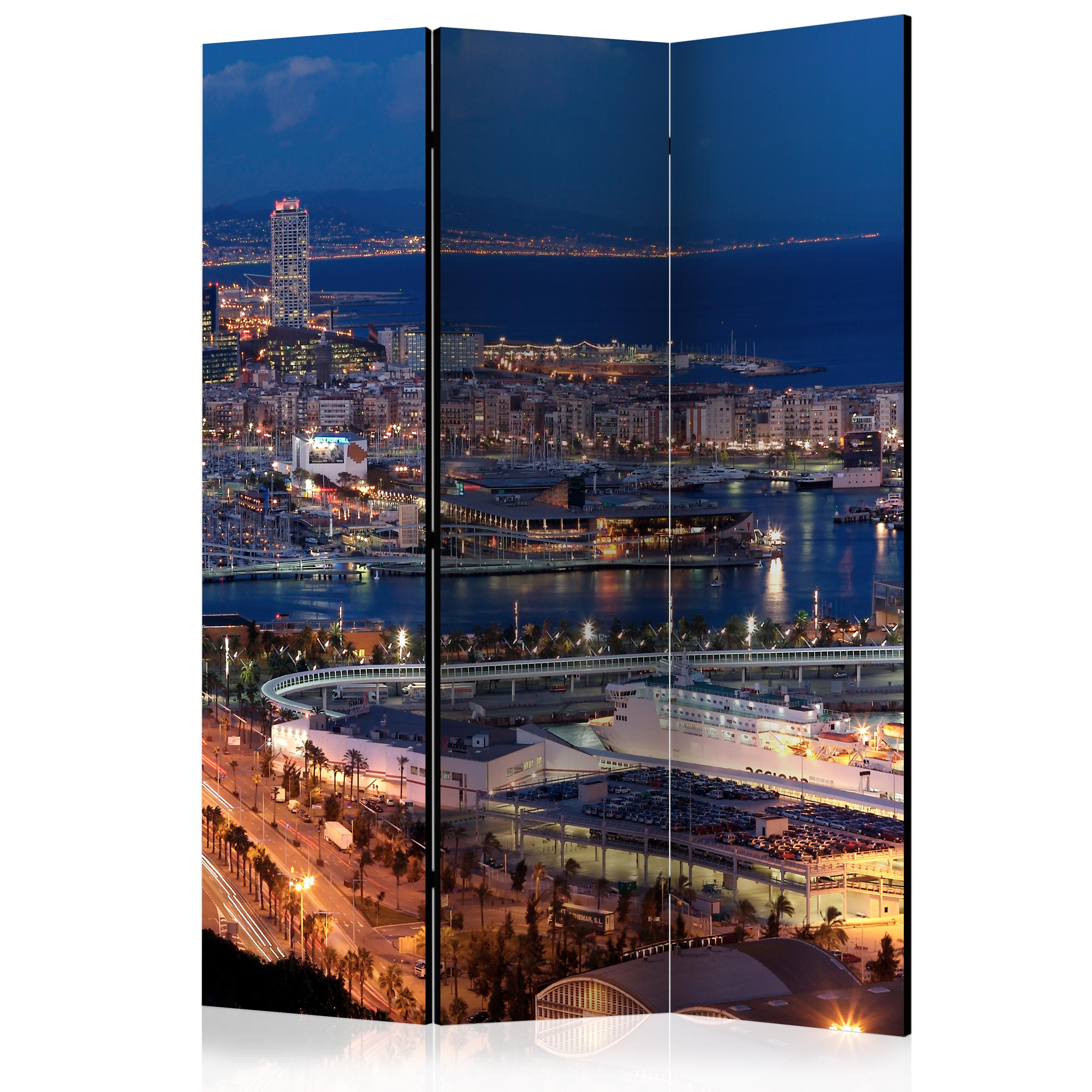 Artgeist Paraván - Illuminated Barcelona [Room Dividers]