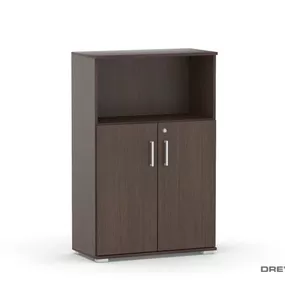 Drevona, REA OFFICE S302, skrinka, wenge