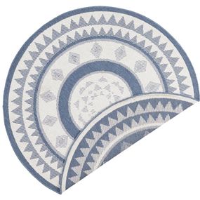 NORTHRUGS - Hanse Home koberce Kusový koberec Twin Supreme 103414 Jamaica blue creme - 200x200 (priemer) kruh cm