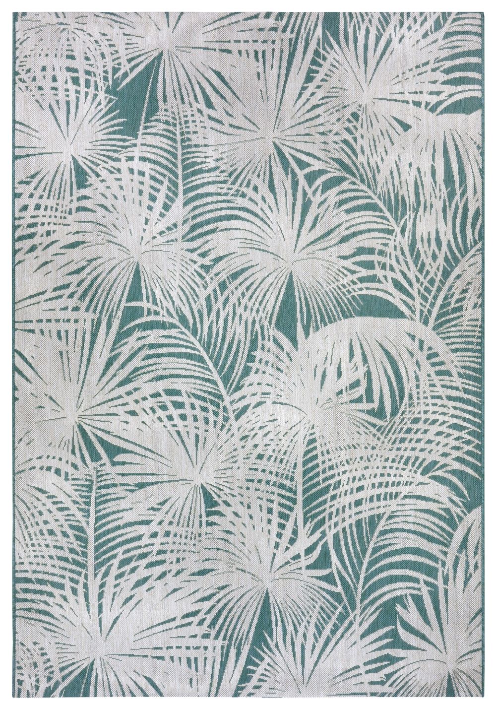 NORTHRUGS - Hanse Home koberce Kusový koberec Beach 105175 Cream, Turquoise – na von aj na doma - 120x170 cm