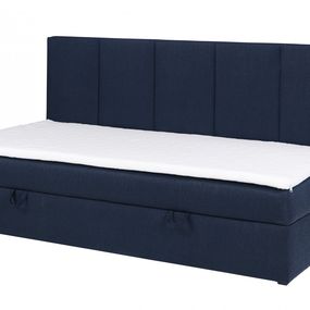 Jednolůžková kontinentální postel Eleze Mini 90x200 námořnicky modrá