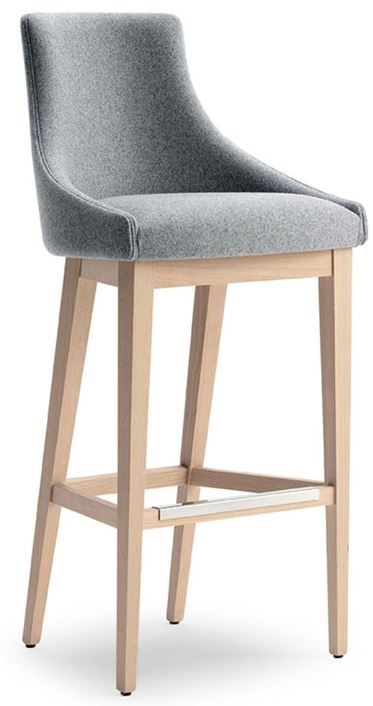 ACCENTO - Barová stolička ALBERT ONE SG SCL - drevená podnož